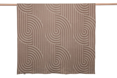 Kuscheldecke "Gebogene Linien" sand