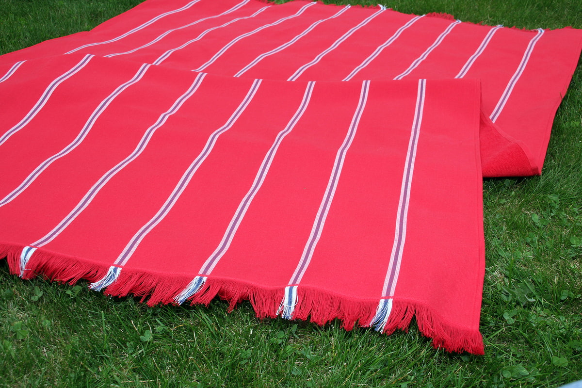Strandtuch "Königsee" rot