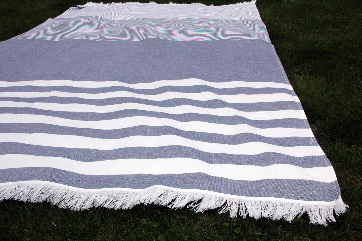 Strandtuch "Attersee" blau