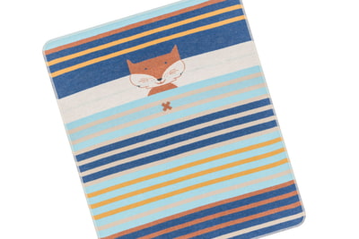 Kleine Babydecke Fuchs Multistreifen