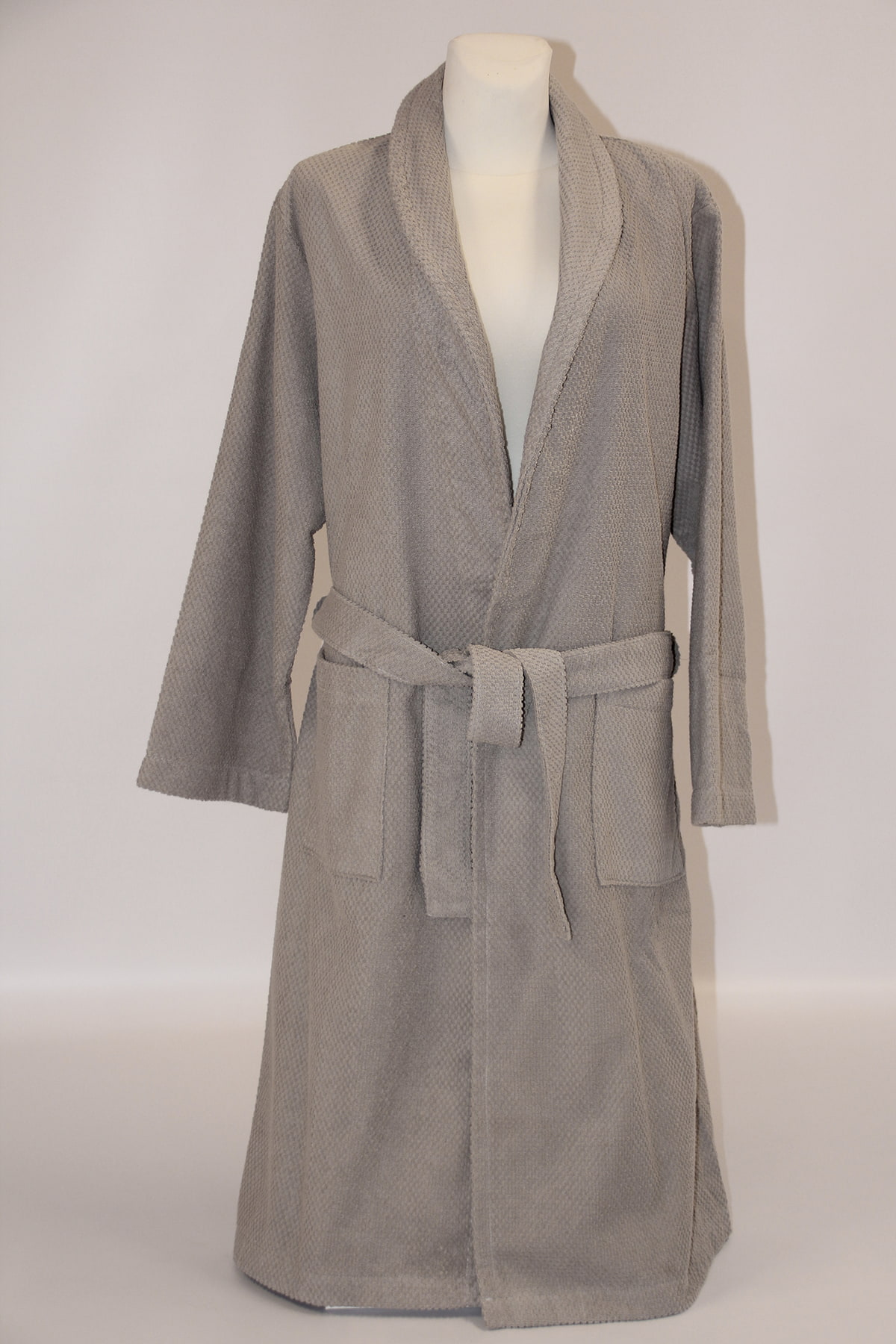 Bademantel "Yuri" grau, Unisex