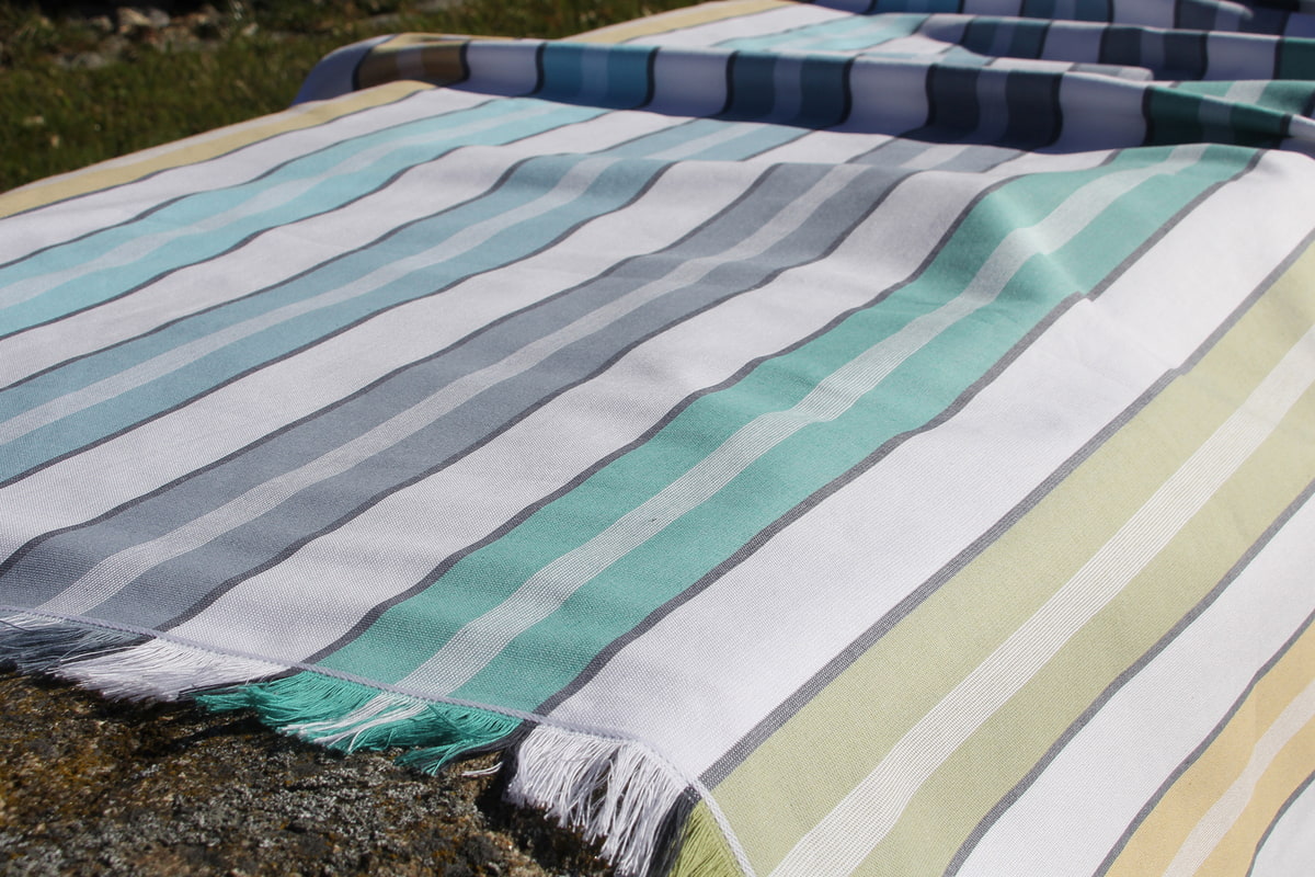 Strandtuch "Pesenbach" blau