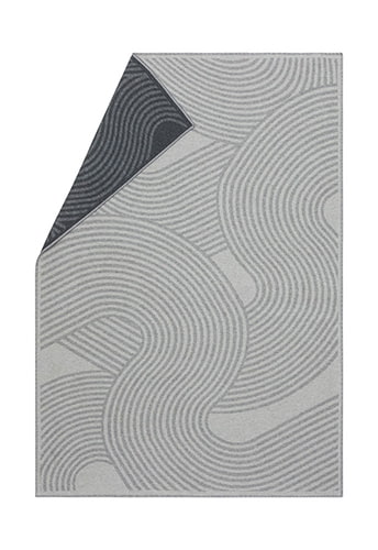 Baumwolldecke "Zen" grau